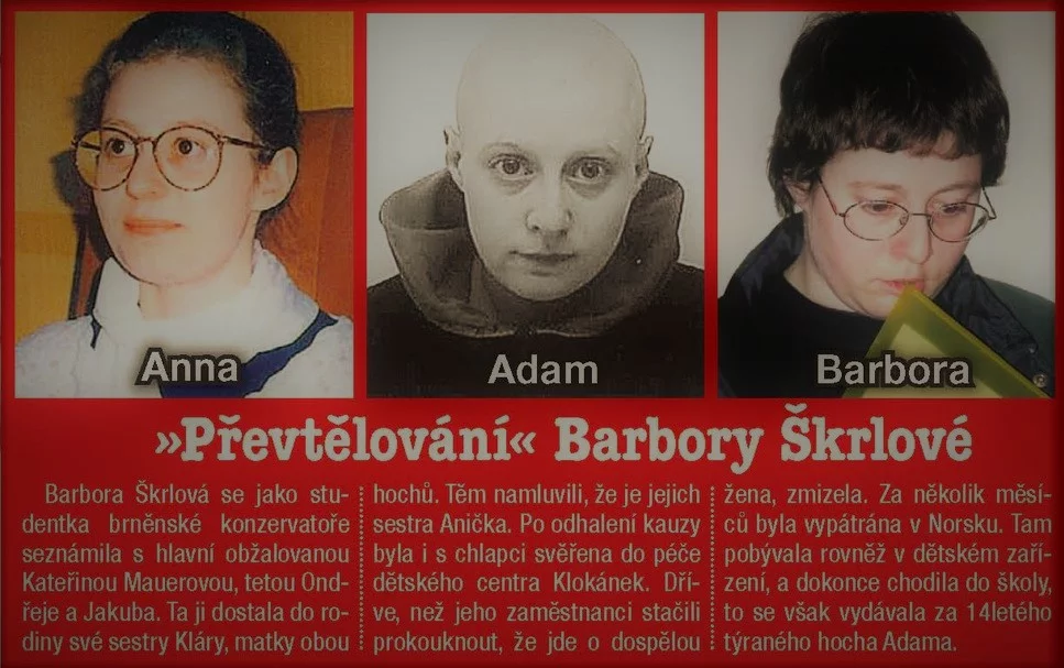 Barbora Skrlova i jej wcielenia (fot. ahaonline.cz)