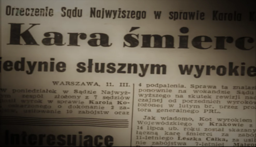 Fragment prasowy - 1966 r. (screenshot - YouTube)