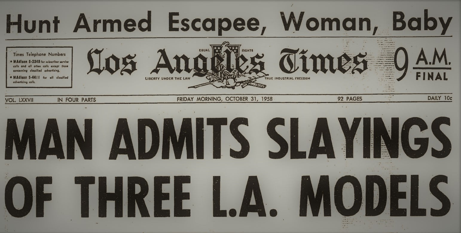 Harvey Murray Glatman (na zdjęciu: wycinek gazety)